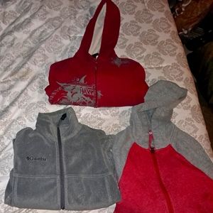 3 hoodies sz 7-10 boys